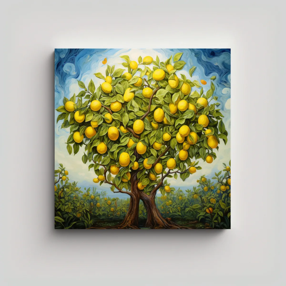 GENERICO - Cuadro Espectacular De Vitalidad A Lemon Tree 50x50 Cm