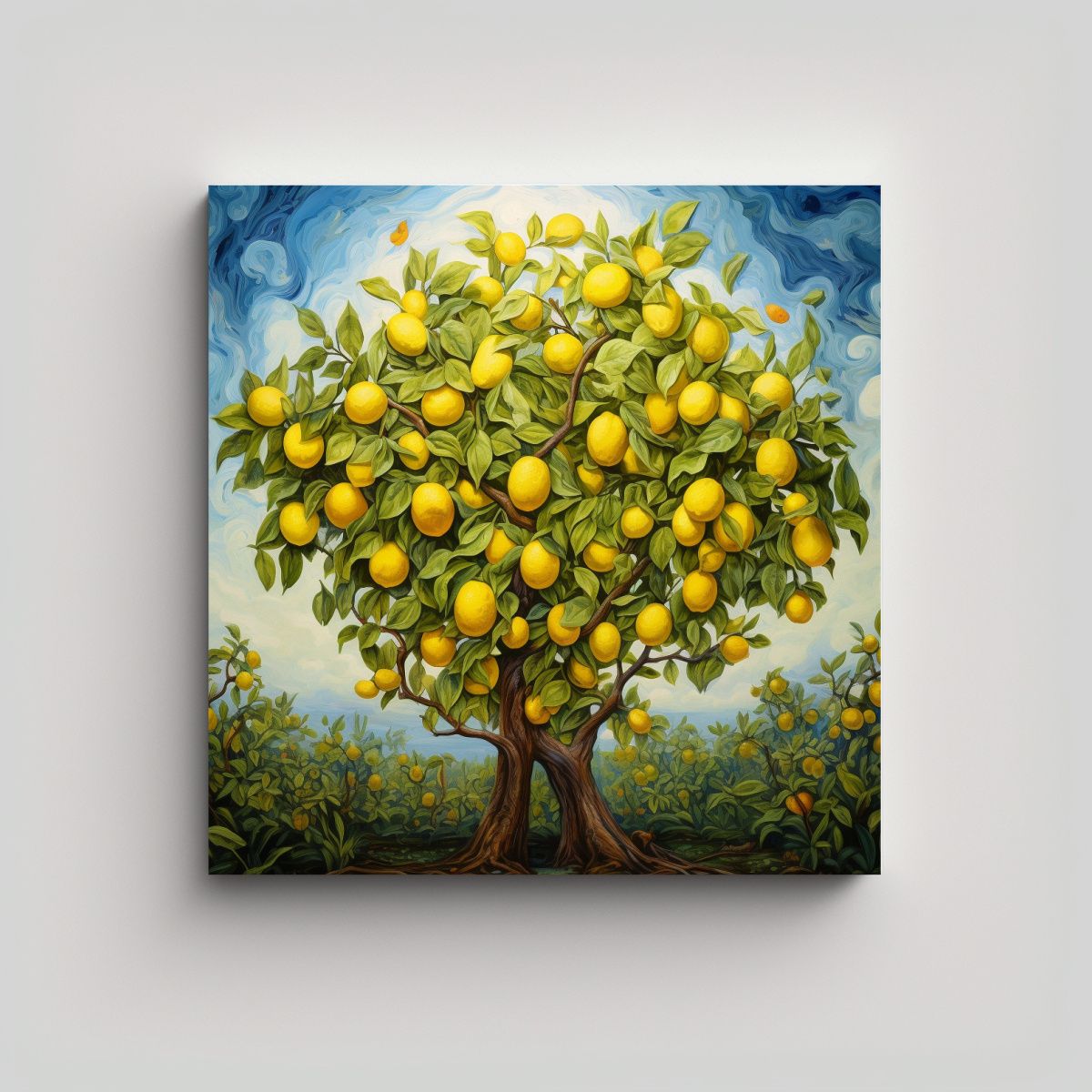 GENERICO - Cuadro Espectacular De Vitalidad A Lemon Tree 60x60 Cm