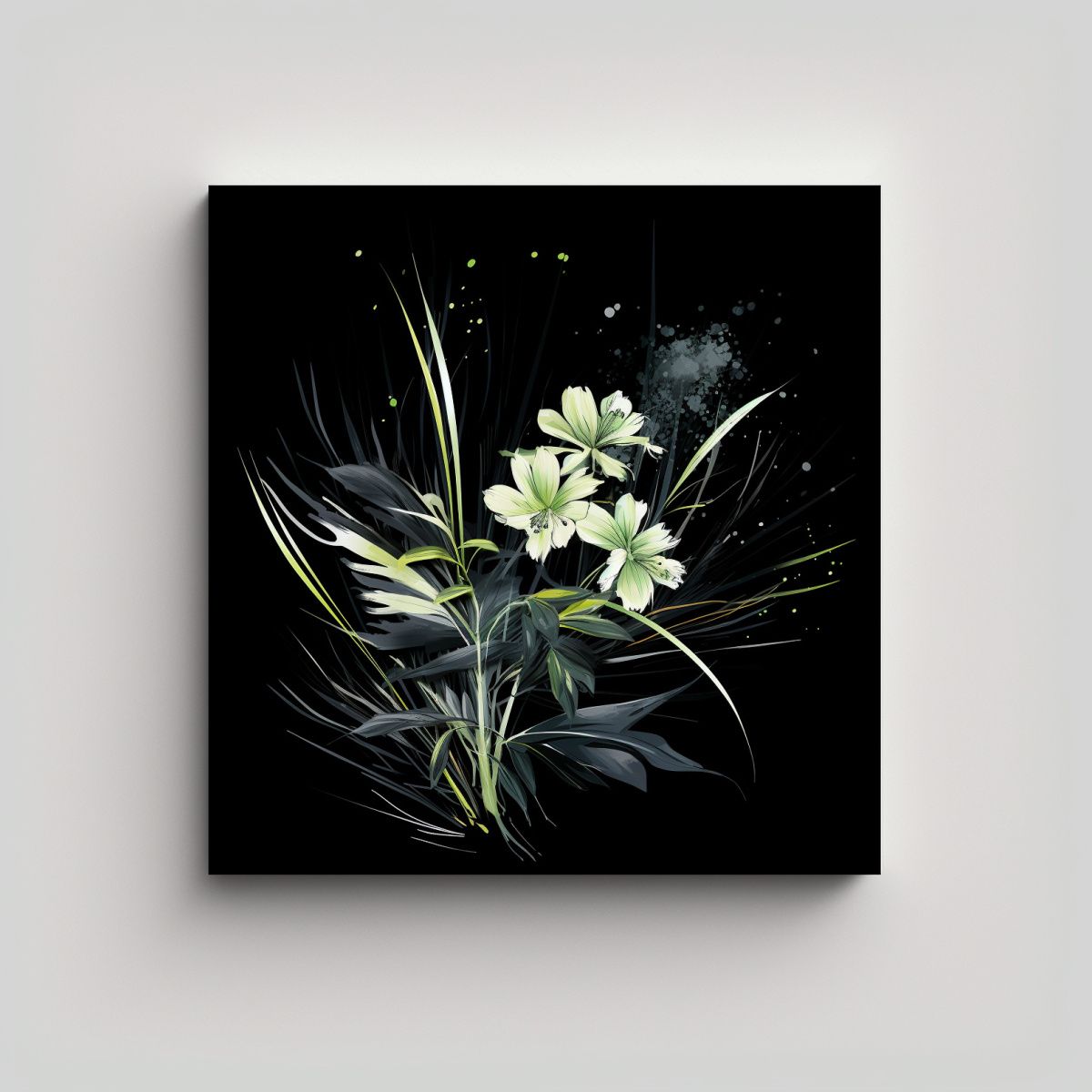 GENERICO - Pinturas Inspiradoras De Lienzo Con Hierbas De 80x80 Cm