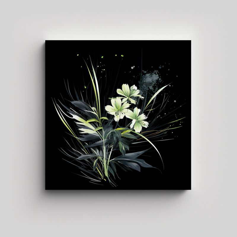 GENERICO - Pinturas Inspiradoras De Lienzo Con Hierbas De 80x80 Cm
