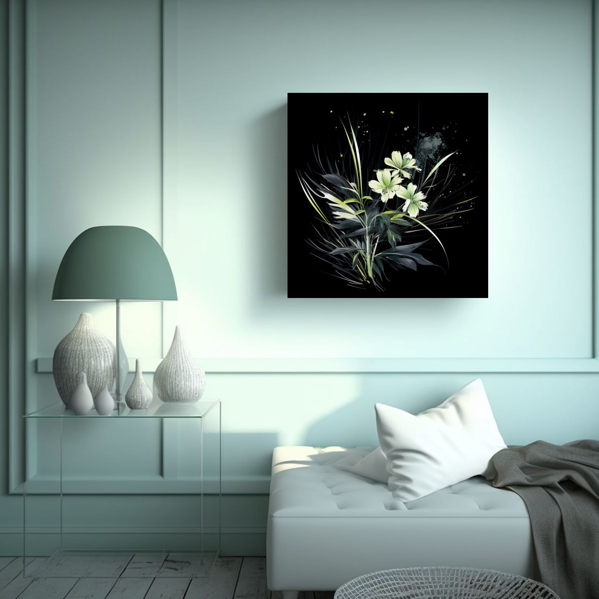 GENERICO - Pinturas Inspiradoras De Lienzo Con Hierbas De 80x80 Cm