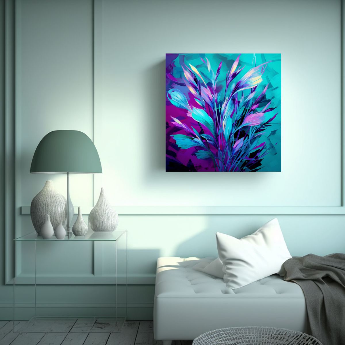 GENERICO - Pintura Surrealista De Lienzo De Alta Calidad De 90x90 Cm