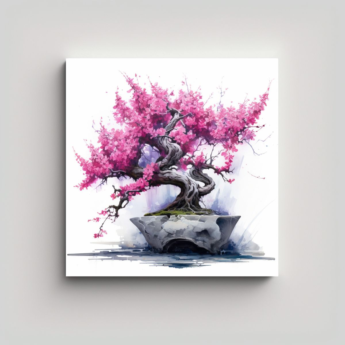 GENERICO - Pintura Abstracta Lienzo Inspirador Efecto Visual 90x90 Cm