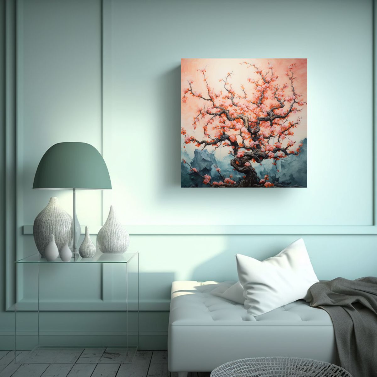 GENERICO - Cuadro Abstracto Estilo óleo Detallado De Alta 90x90 Cm