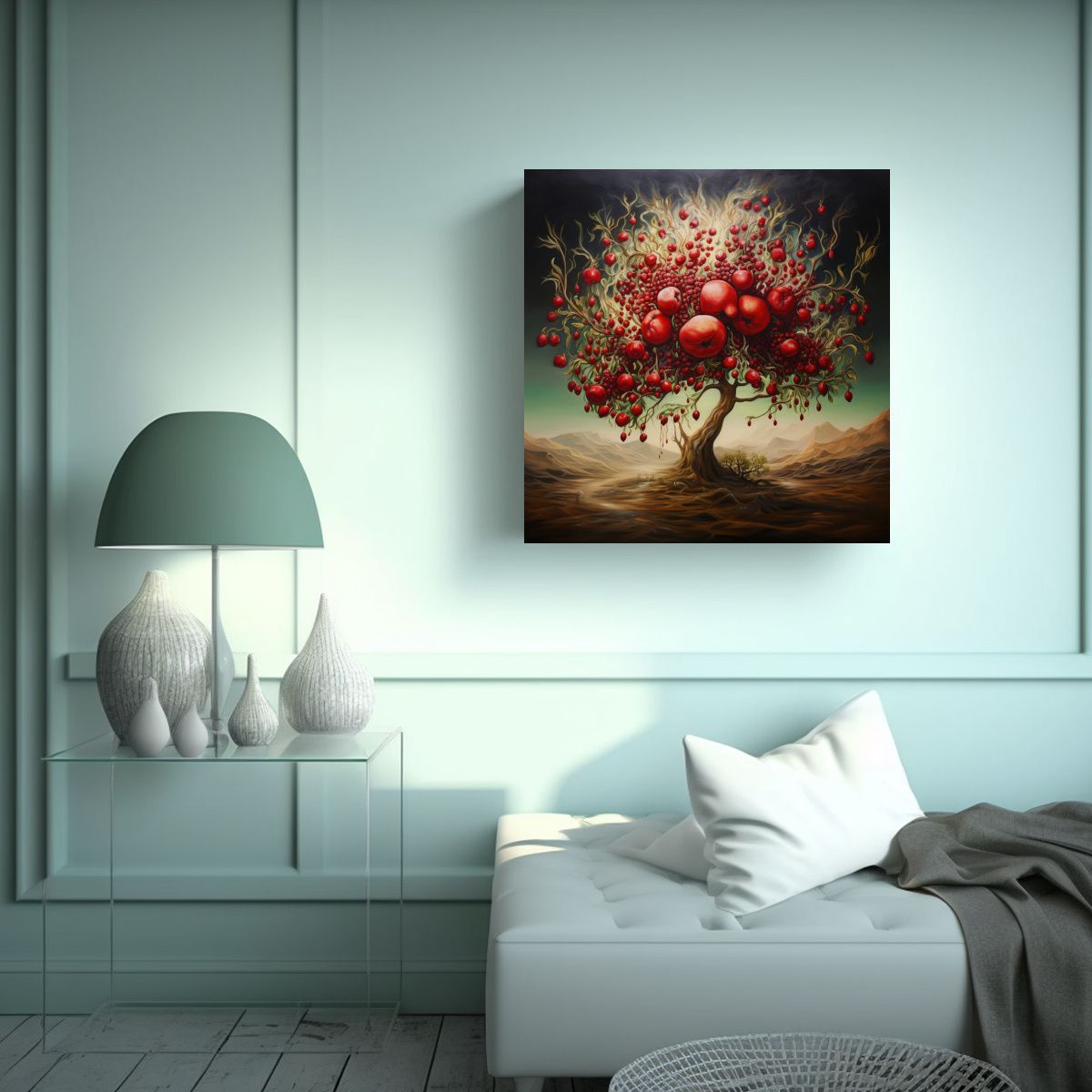 GENERICO - Cuadro De Colores Creatividad En Un árbol 90x90 Cm