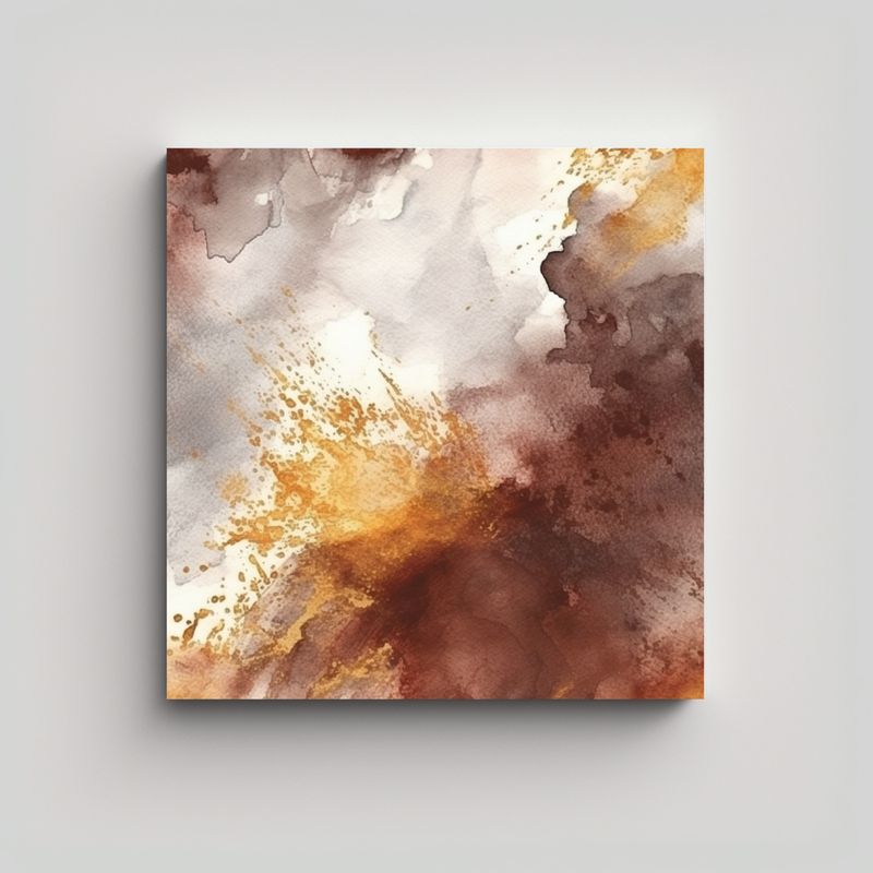 GENERICO - Pintura Decorativa Abstracta De Alta Resolución 70x70 Cm
