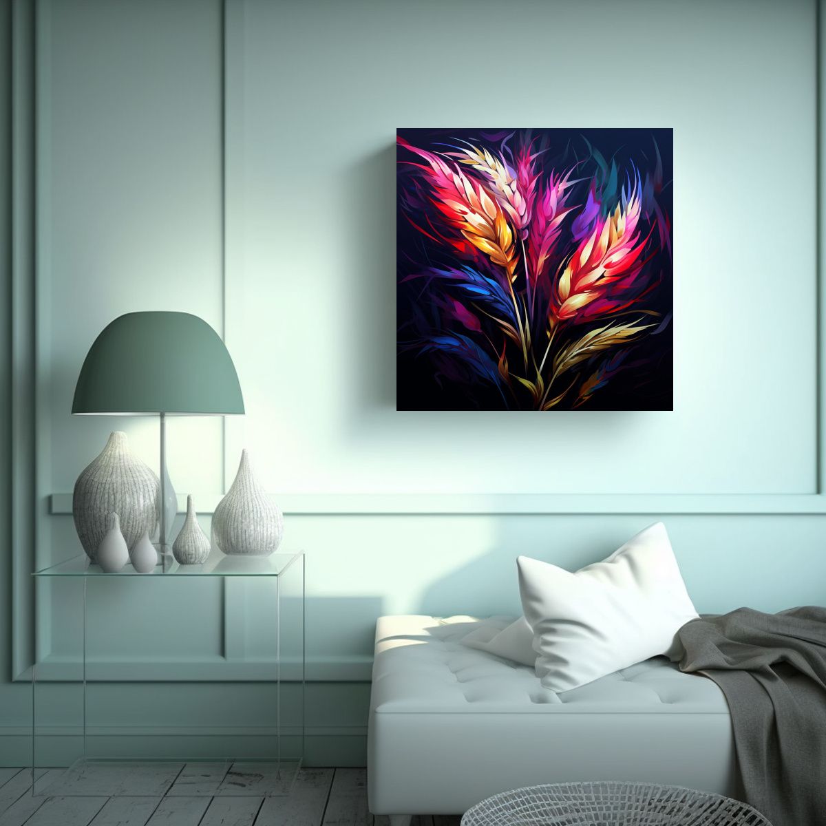 GENERICO - Pinturas Decorativas De Granos De Cebada En 90x90 Cm