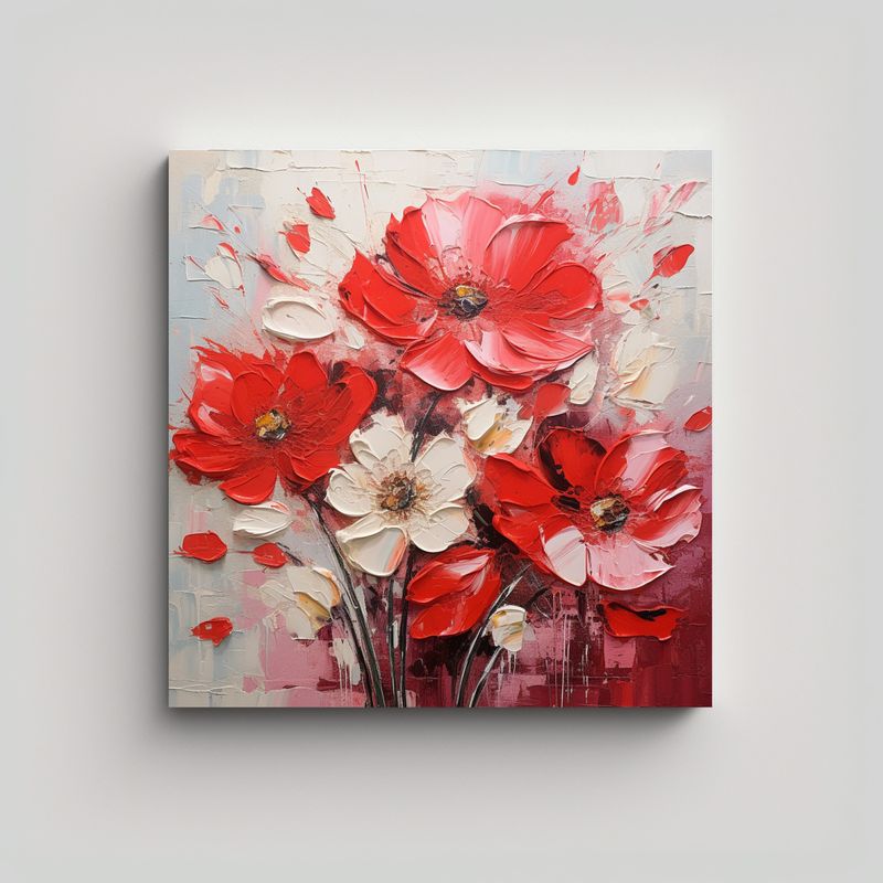 GENERICO - Arte En Lienzo Estilo R Con Impresión De 80x80 Cm