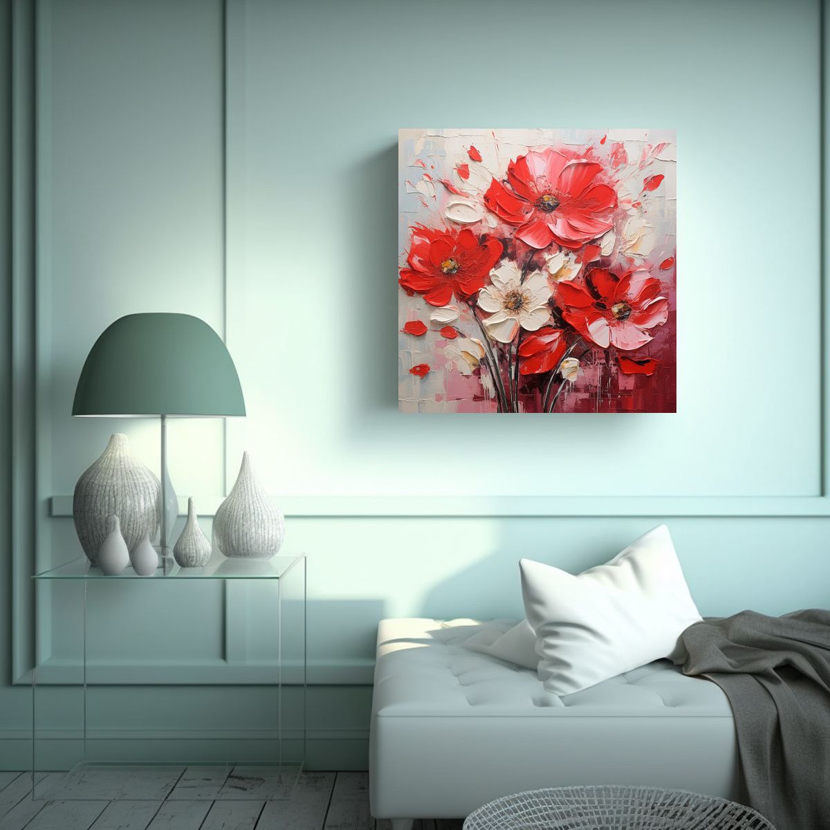 GENERICO - Arte En Lienzo Estilo R Con Impresión De 70x70 Cm