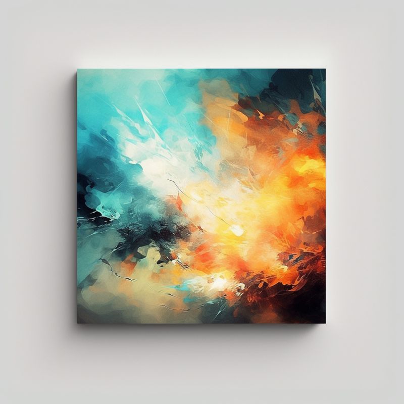 GENERICO - Pinturas Decorativas Abstractas Para Pared Con 70x70 Cm