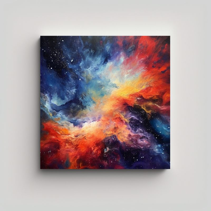 GENERICO - Pinturas Decorativas De Arte Moderno: Nebulosa 90x90 Cm