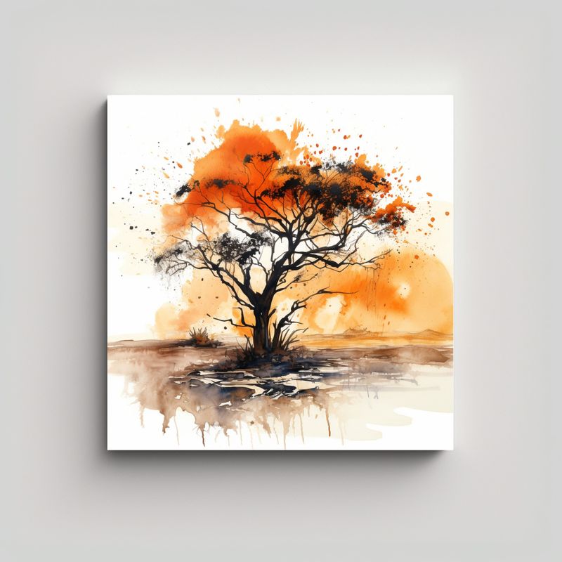 GENERICO - Pinturas Decorativas De Arte Abstracto Equilibrio 70x70 Cm