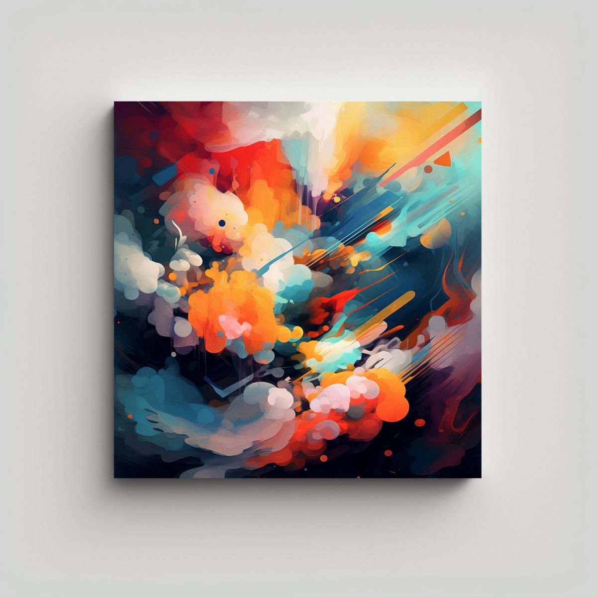 GENERICO - Pinturas Decorativas Abstractas, Belleza Visual 60x60 Cm