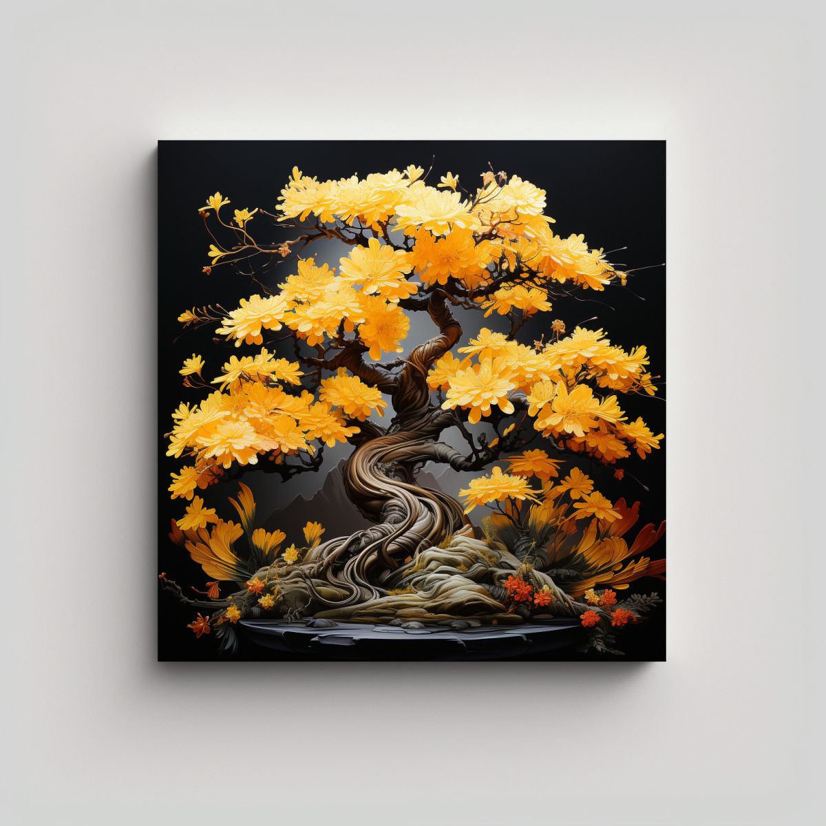 GENERICO - Lienzo Expresion Majestuosas Pinturas De 70x70 Cm