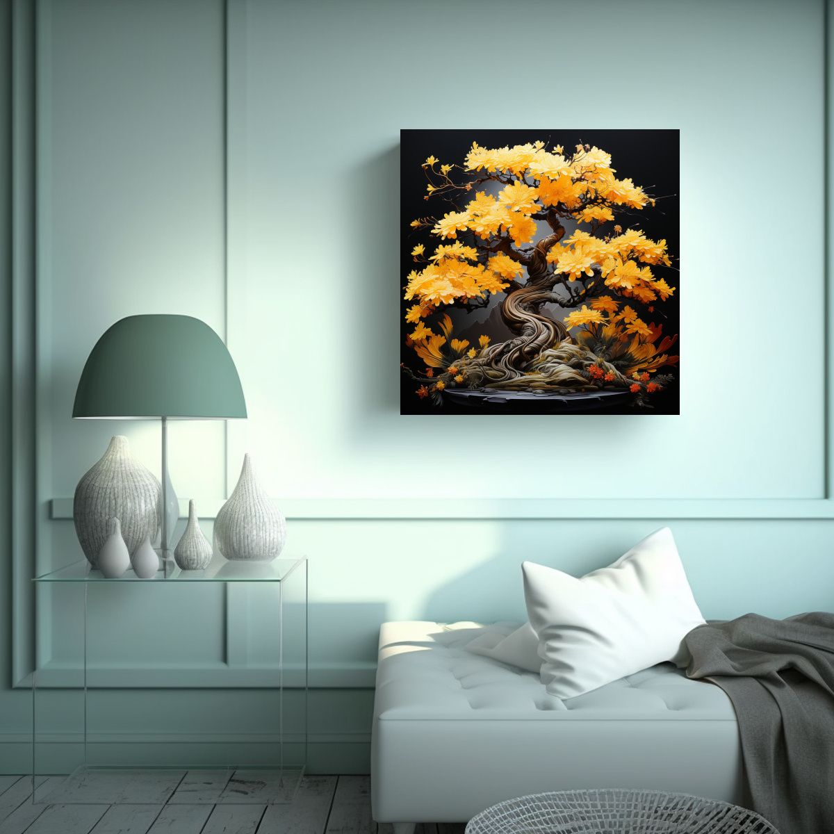 GENERICO - Lienzo Expresion Majestuosas Pinturas De 70x70 Cm