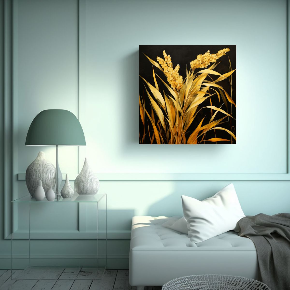 GENERICO - Pintura Decorativa En Lienzo De Tela: Armonía 50x50 Cm