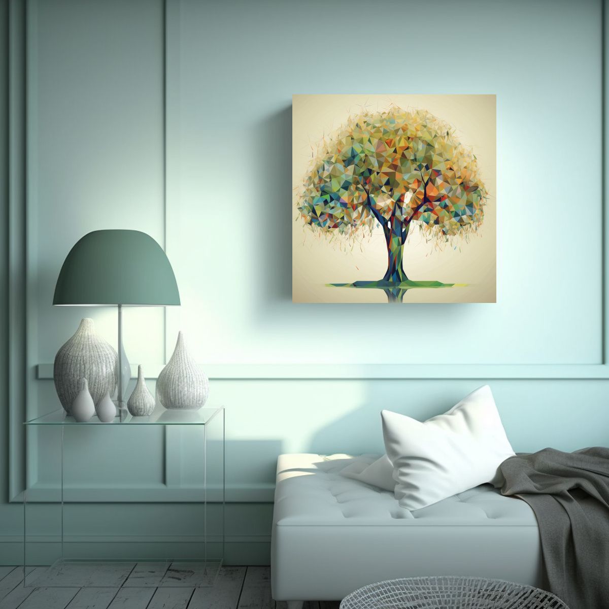 GENERICO - Pintura Decorativa De Lienzo Aliyun Estilo 70x70 Cm