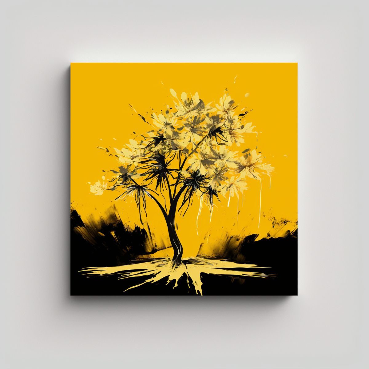 GENERICO - Cuadro Creativo De Equilibrio Visual En Árbol 70x70 Cm