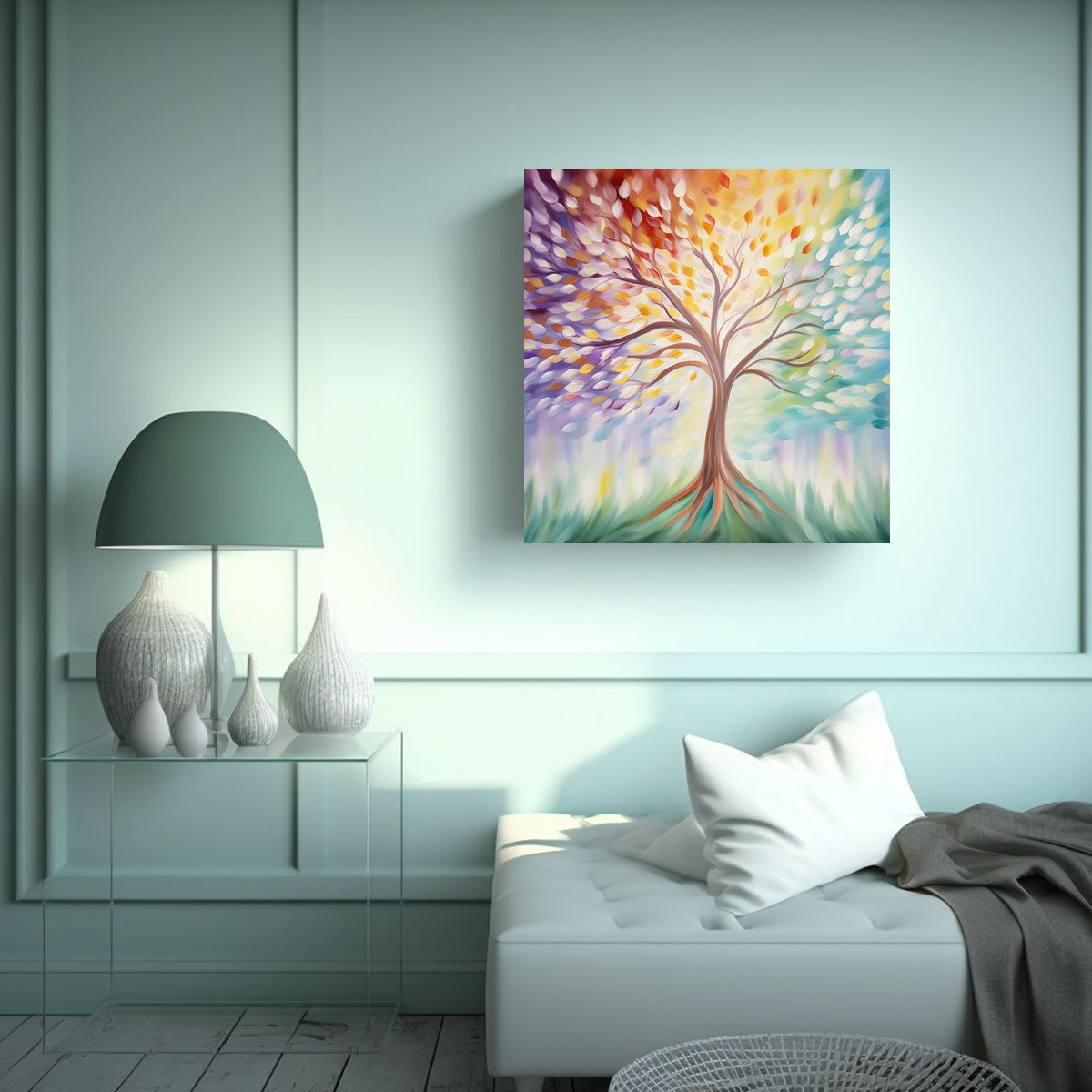 GENERICO - Cuadro Decorativo Expresión Refinada En Bastidor 60x60 Cm