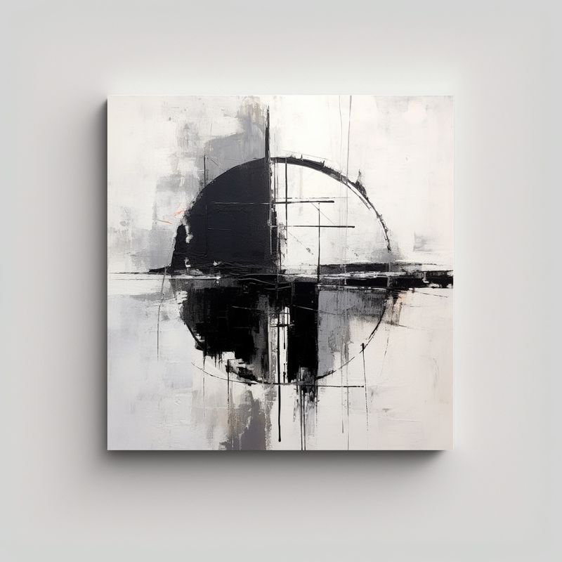 GENERICO - Pintura Moderna Minimalista Abstracta Estilo Arte 60x60 Cm