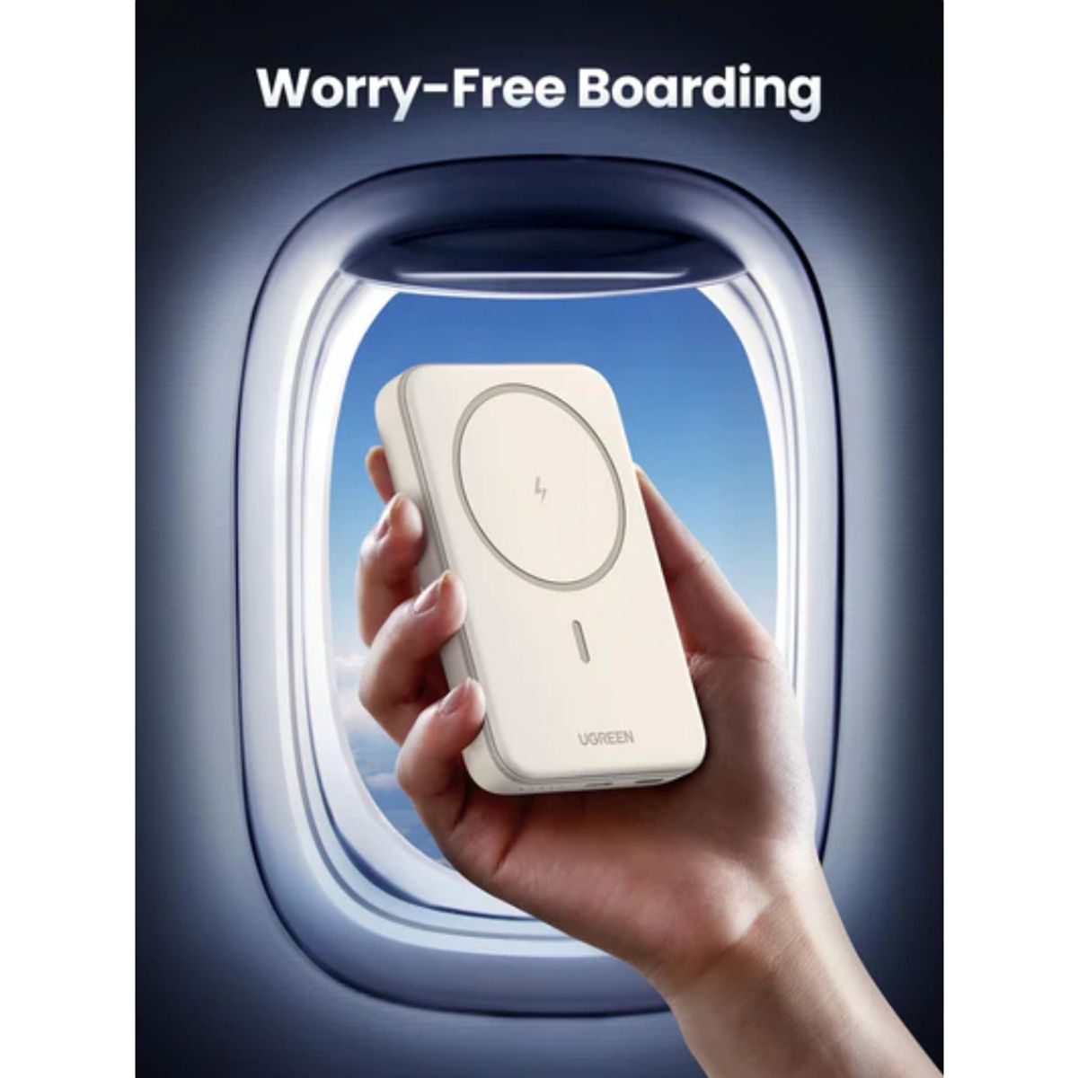 UGREEN - BATERIA PORTATIL MAGNETICA 5000MAH MINI CARGA INALAMBRICA 15W