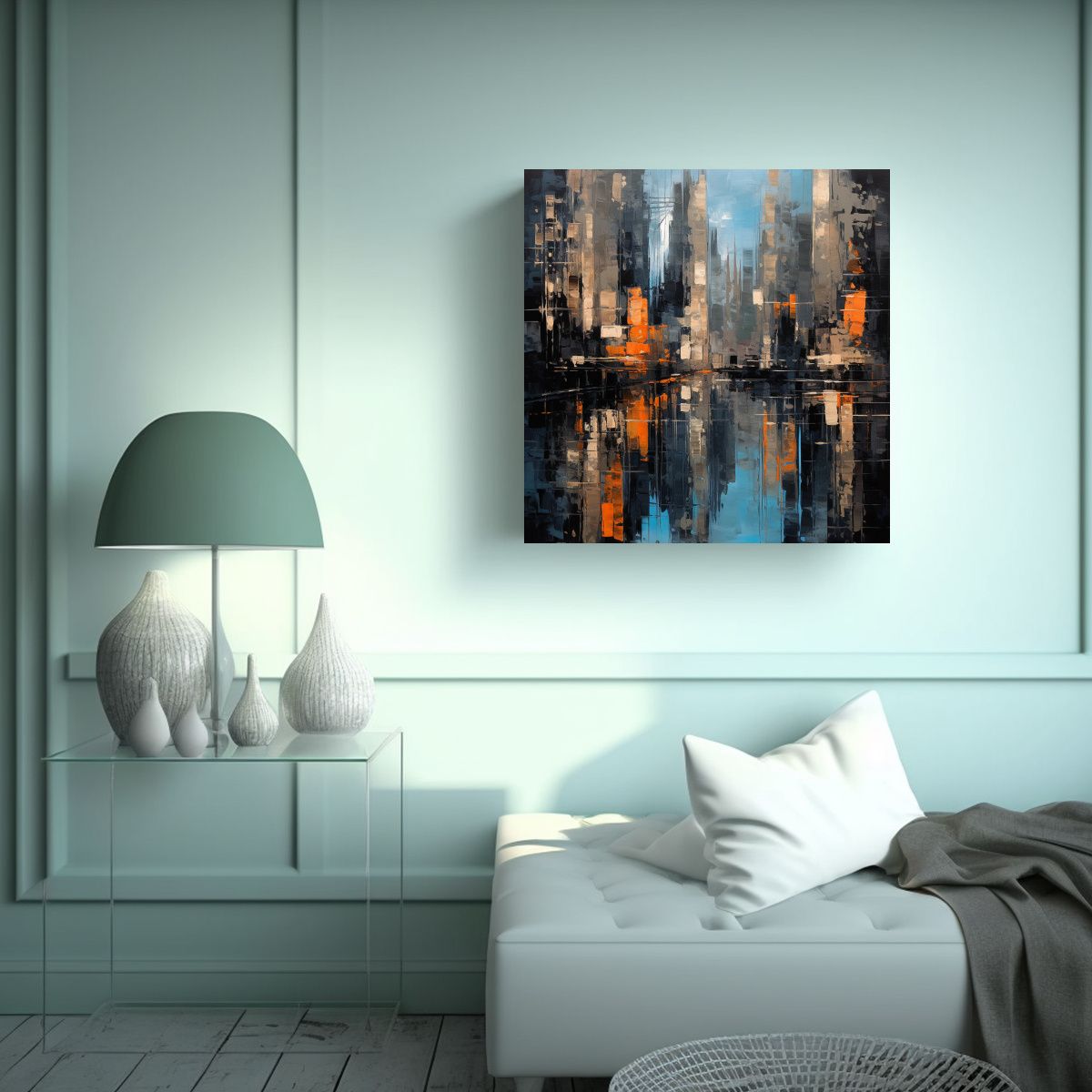 GENERICO - Pinturas Decorativas Abstractas Lineales 70x70 Cm