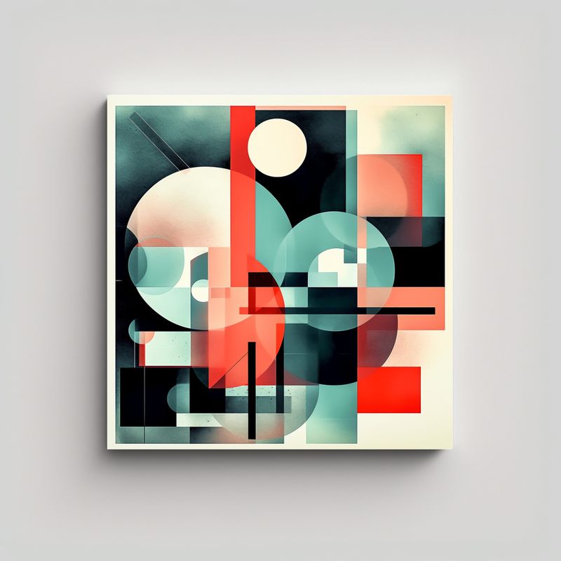 GENERICO - Pinturas Decorativas Abstractas Geométricas En 50x50 Cm