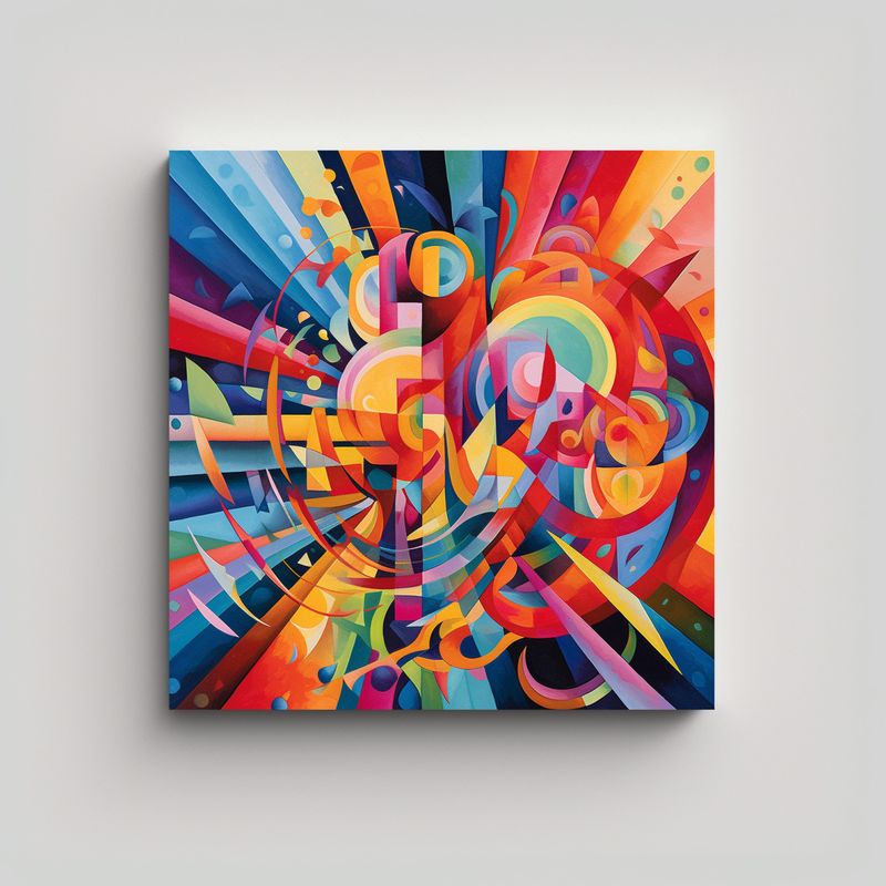 GENERICO - Pintura Decorativa De Lienzo En Forma De 90x90 Cm