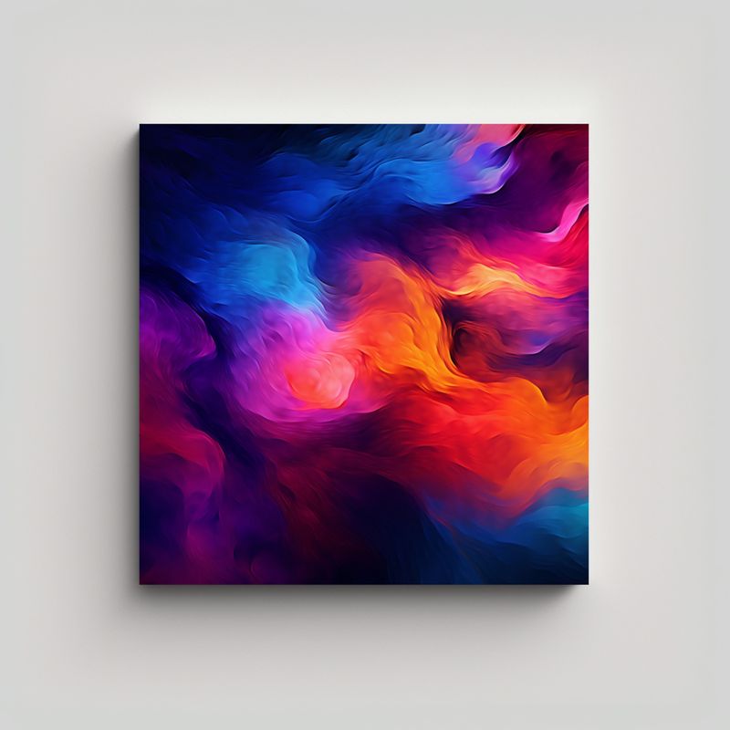 GENERICO - Lienzo Alta Calidad Elegante Diseño Morado 70x70 Cm