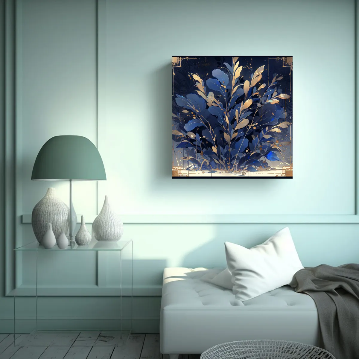 GENERICO - Pintura De Decoración En Estilo Neonoir Con 70x70 Cm