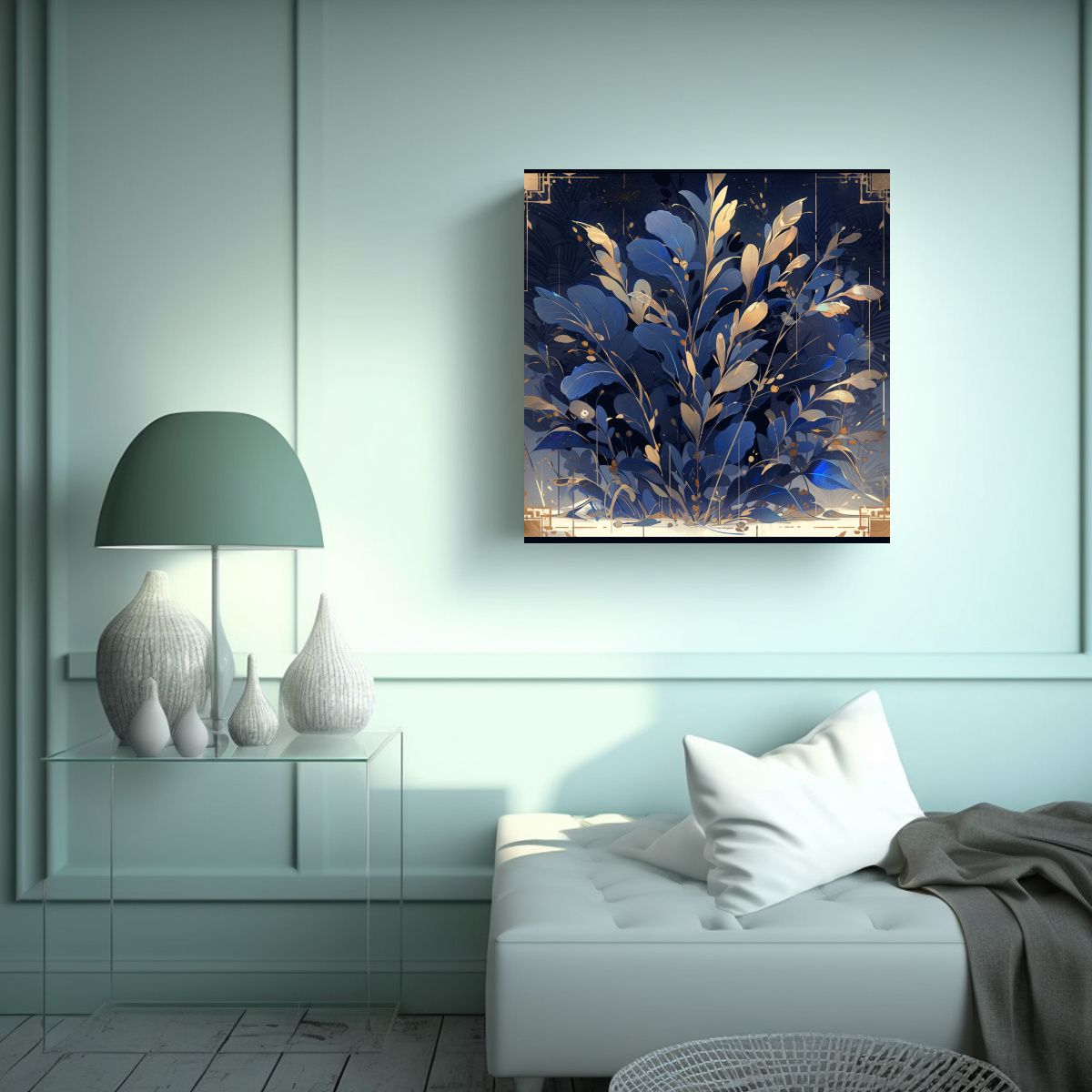 GENERICO - Pintura De Decoración En Estilo Neonoir Con 80x80 Cm