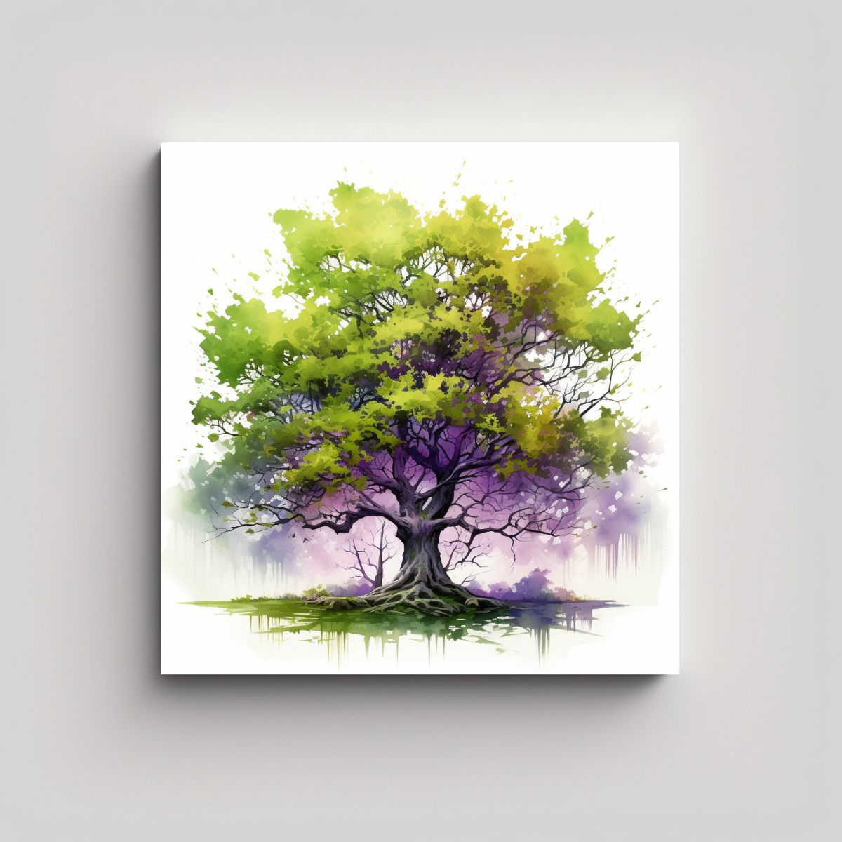 GENERICO - Poder De Abstracción: Pintura Abstracta De Un 80x80 Cm