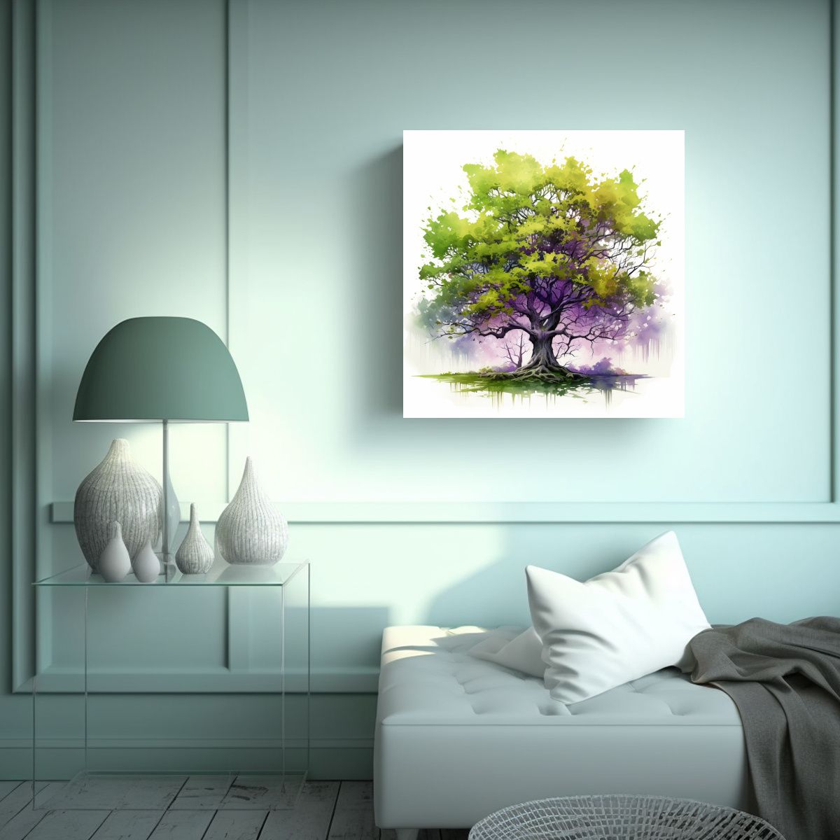 GENERICO - Poder De Abstracción: Pintura Abstracta De Un 80x80 Cm