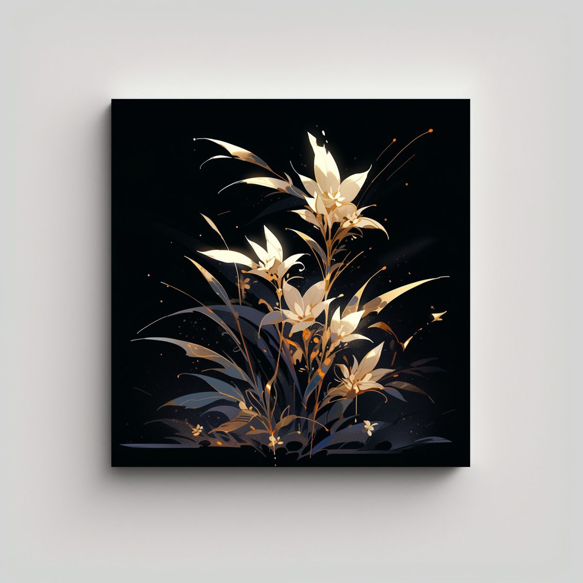 GENERICO - Cuadro Tema Modernidad Gold Colors Atmosfera 50x50 Cm.