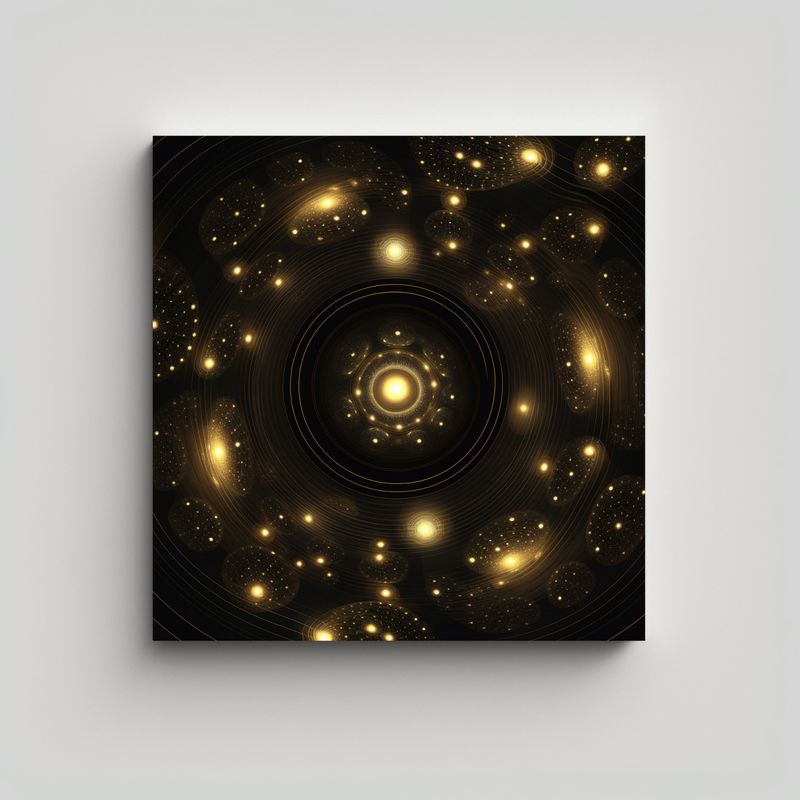 GENERICO - Lienzo De Tela Estilo Galería: Patrón 90x90 Cm