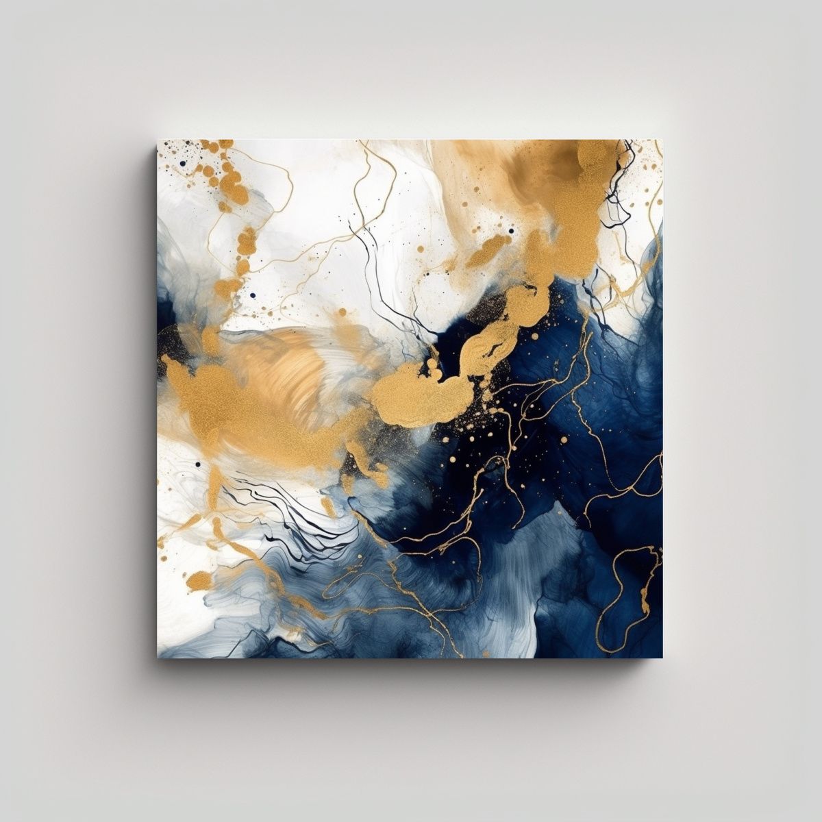 GENERICO - Cuadro Arte Abstracto Creatividad Impresión Luz 60x60 Cm