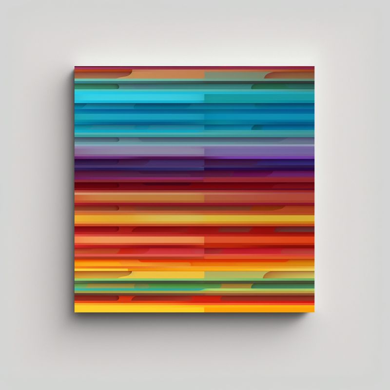 GENERICO - Fondo Rayas Horizontales Decorativo Para Pinturas 60x60 Cm