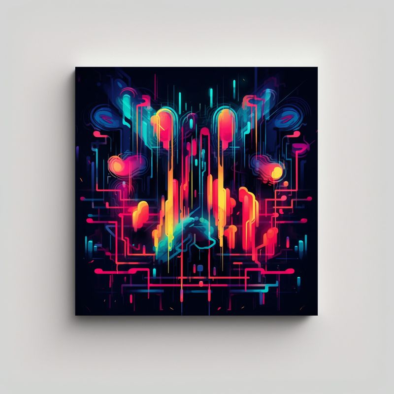 GENERICO - Lienzo De Tela Fotografía Colores Vibrantes 50x50 Cm