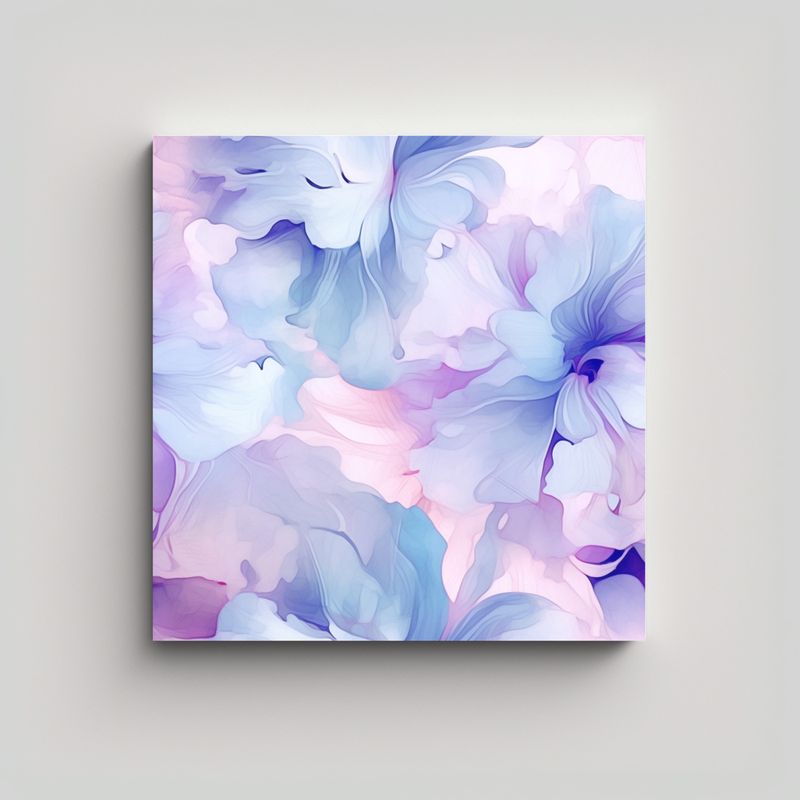 GENERICO - Pintura En Acuarela De Flor En Estilo Moderno Y 80x80 Cm