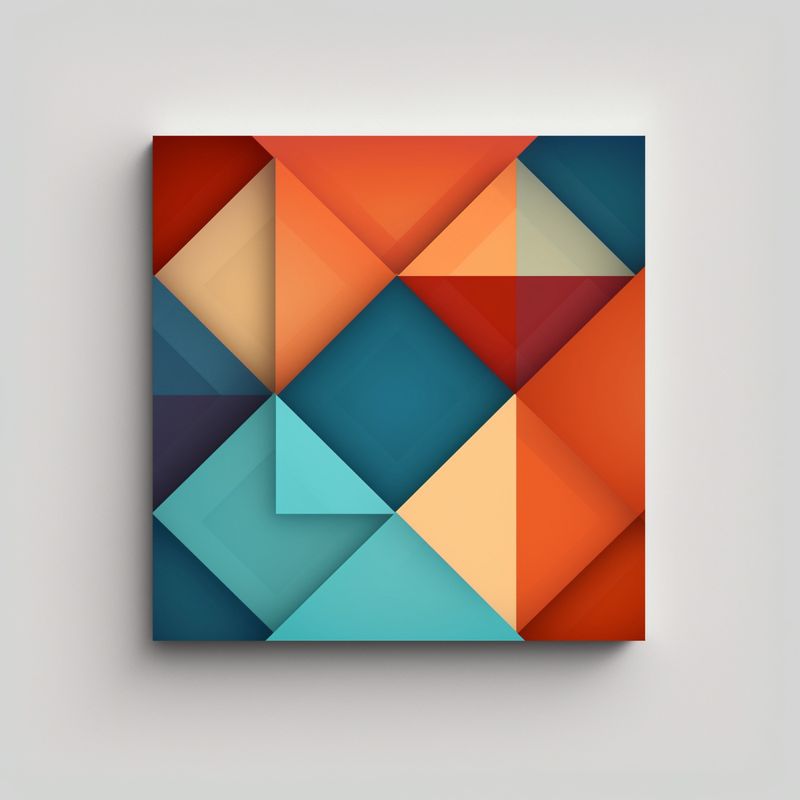 GENERICO - Pinturas Decorativas De Fondo Plano En Los 70x70 Cm