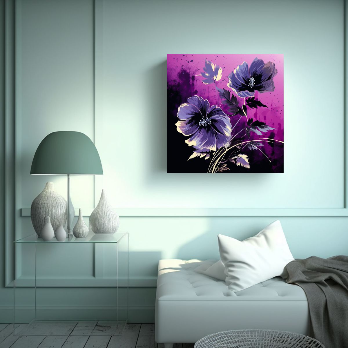 GENERICO - Lienzo De Tela Para Dormitorio Con Inspiración 80x80 Cm