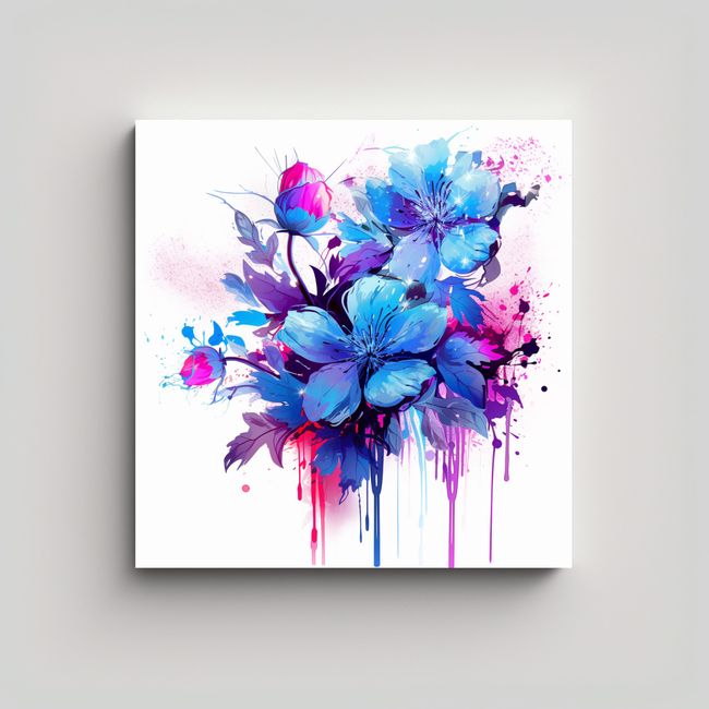 GENERICO - Exposición De Arte Fotográfico En Tono Púrpura 50x50 Cm