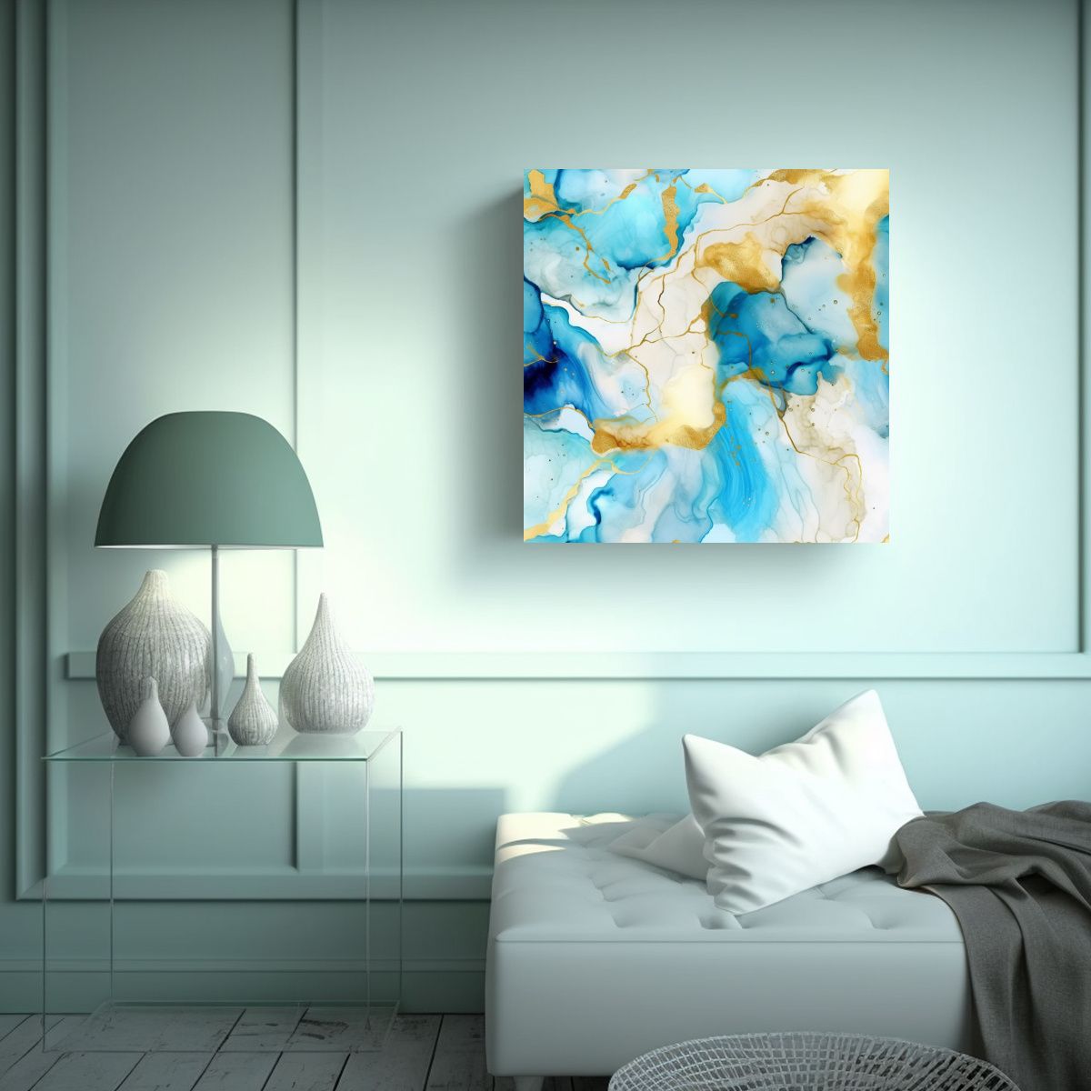 GENERICO - Pinturas Decorativas Canva Líneas Finas 80x80 Cm