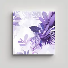 GENERICO - Cuadro De Arte De Pared Moderno Comedor Morado Y 50x50 Cm