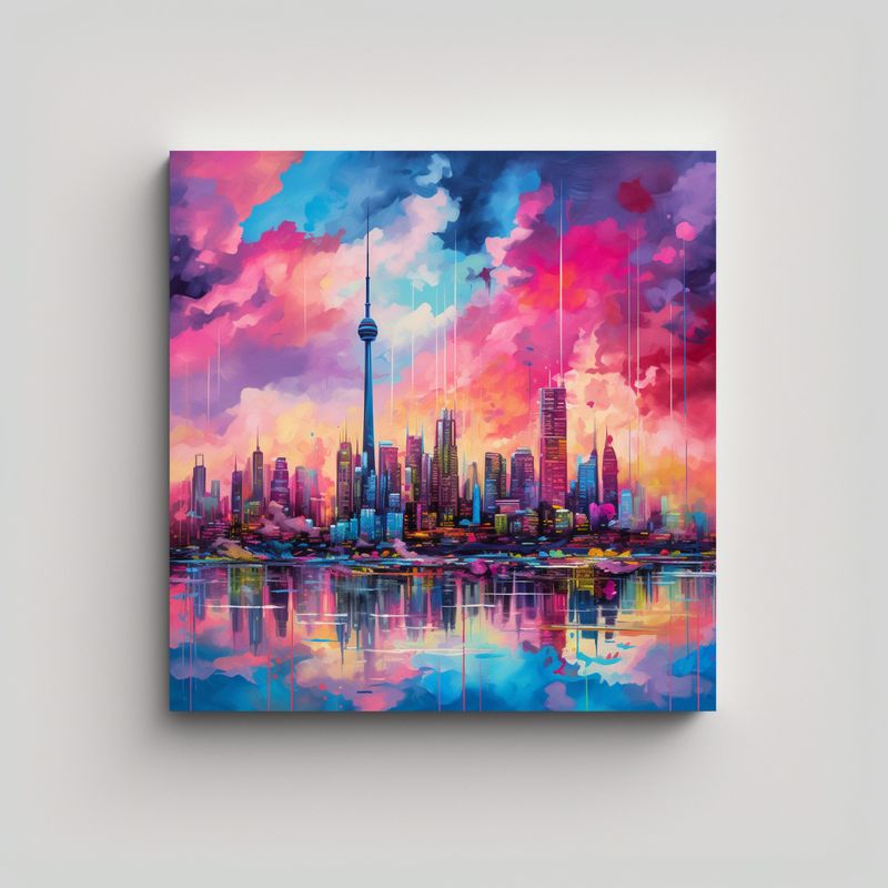 GENERICO - Cuadro Decorativo De Lienzo Impreso Con Buena 90x90 Cm