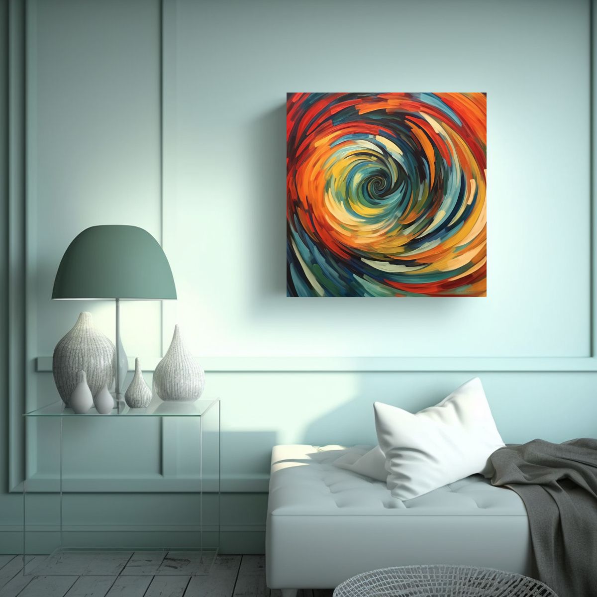 GENERICO - Lienzo Vanguardia Estrellados: Composición De 60x60 Cm
