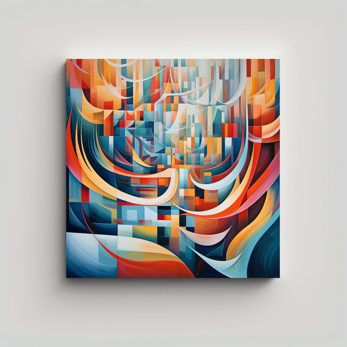 GENERICO - Cuadro Abstracto De Alta Calidad: Stalin Y El 80x80 Cm