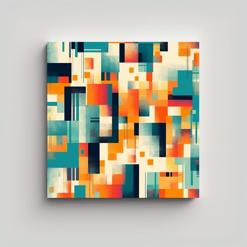 GENERICO - Pinturas Decorativas De Arte Abstracto Con 90x90 Cm