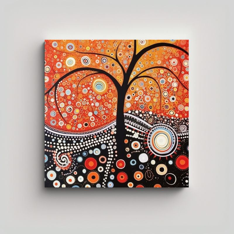 GENERICO - Cuadro De Composición En Estilo Cautivador Con 70x70 Cm