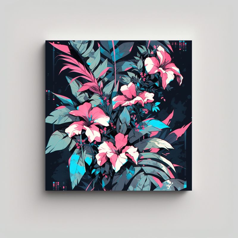 GENERICO - Pinturas Decorativas En Estilo Neonoir 60x60 Cm